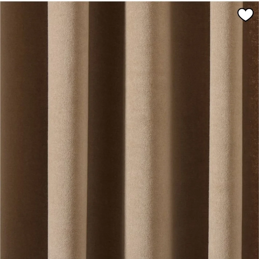 West Elm Cotton Velvet Curtain, Color Elm, Size 48×108 In, Retail $169.00US
